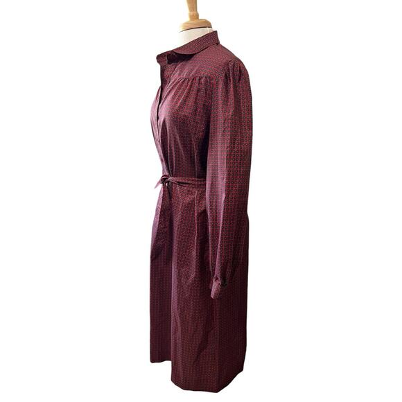 Vintage 70s 80s Talbots/Schrader New York Secretary Day Dress sz XL - Picture 3 of 8